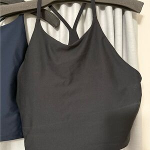 Old Navy Powersoft Longline Sports Bra - Black - L
